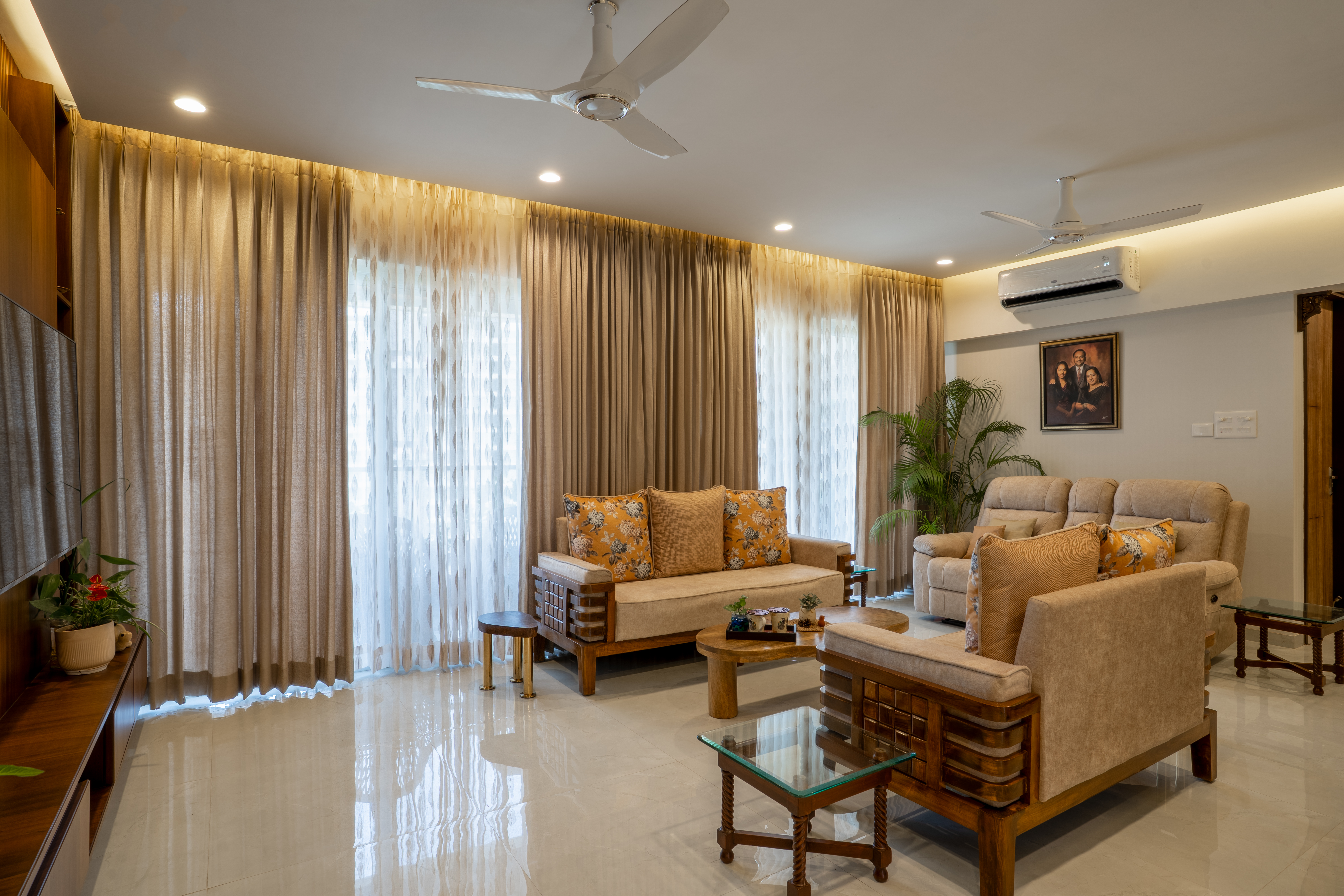 Rahul Singh Residence living room